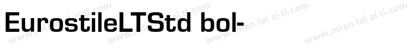 EurostileLTStd bol字体转换